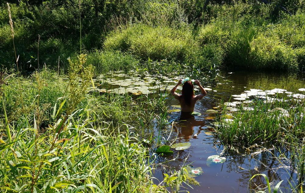 in a weedy pond #20