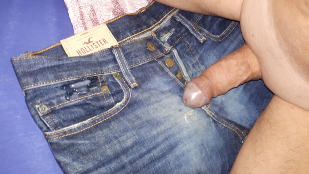 tight jeans, cum stained and pissed #12