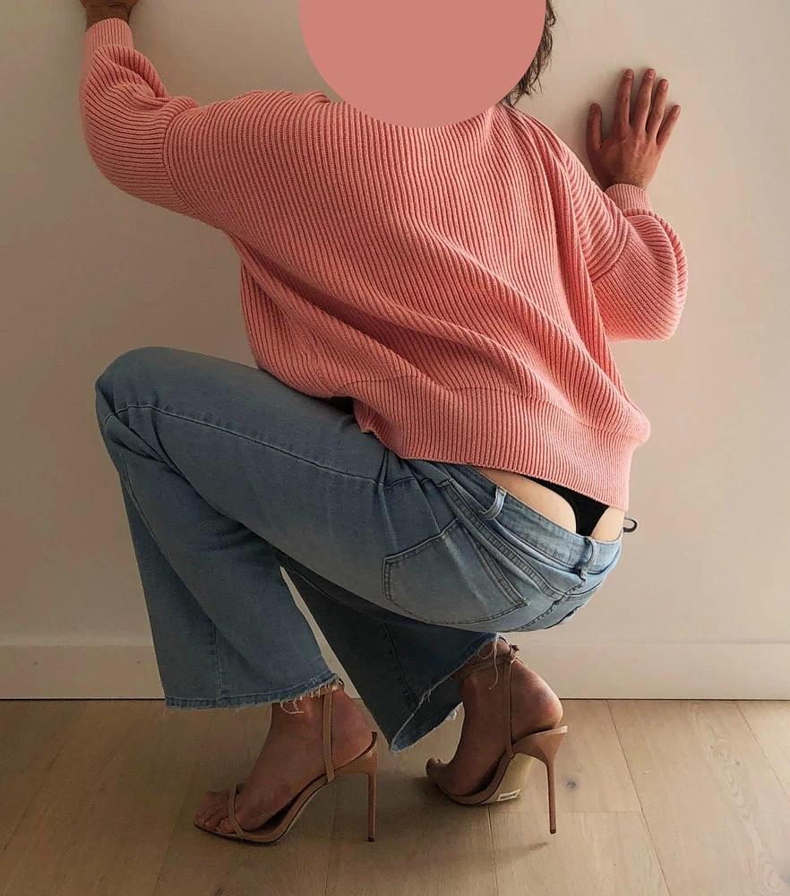 Exposed thong in jeans &amp; stiletto&#039;s 2 #11