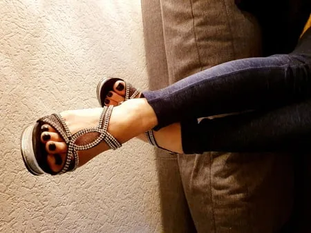 feet and heels of my wife           