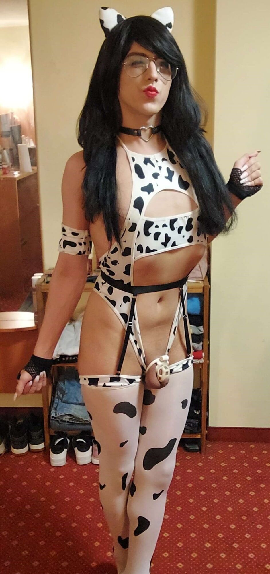 Me in My Cow Outfit #4