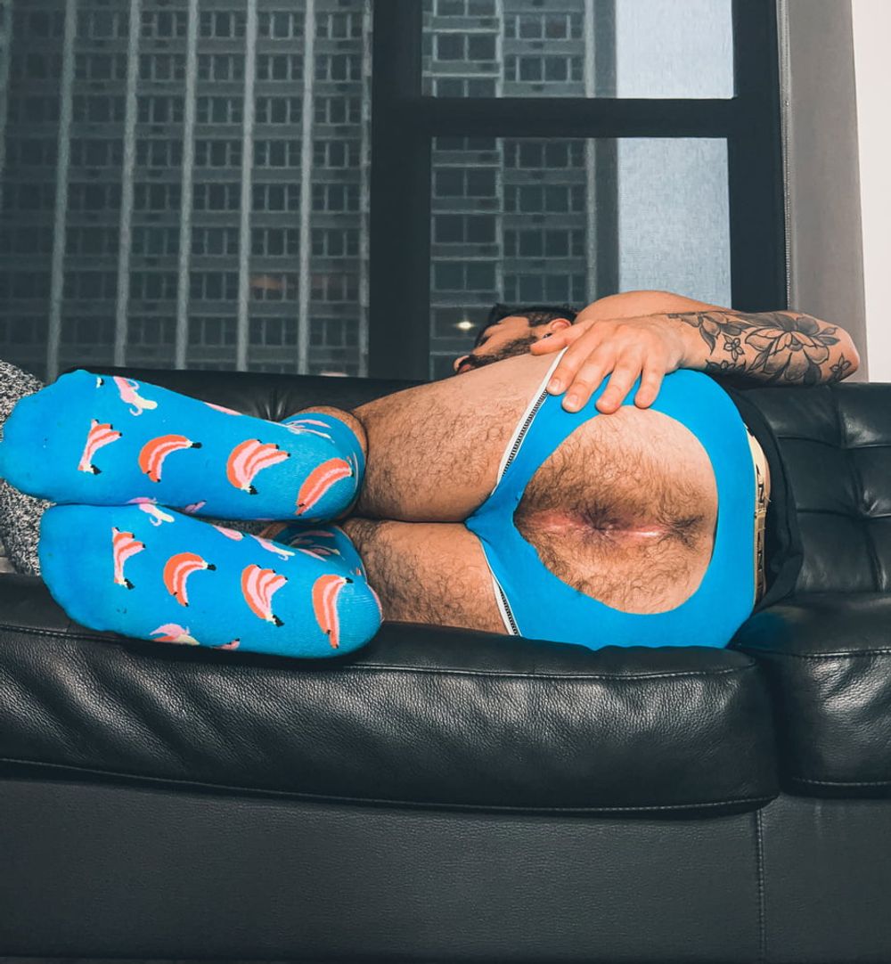 Blue Jockstrap / Blue Socks #24