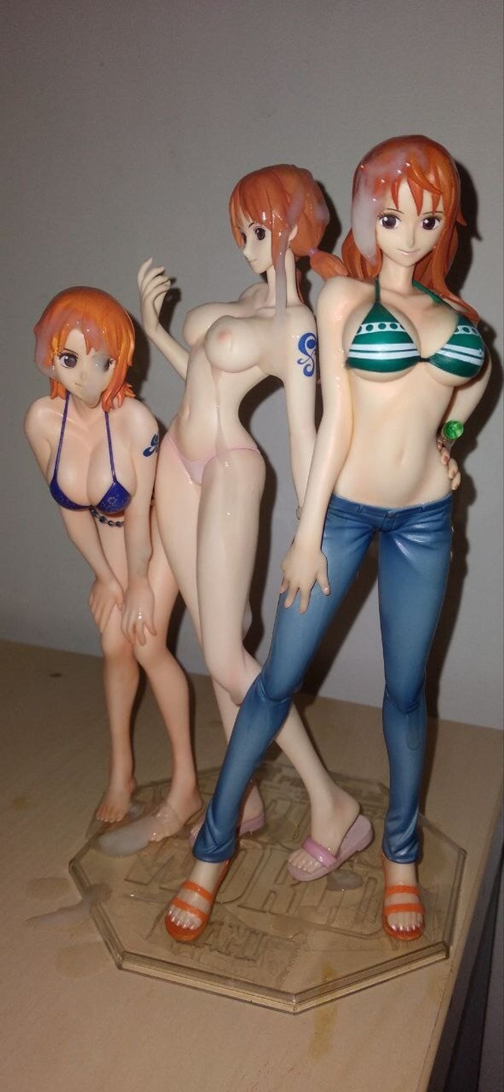 Nami pre and post timeskip cumtribute #3