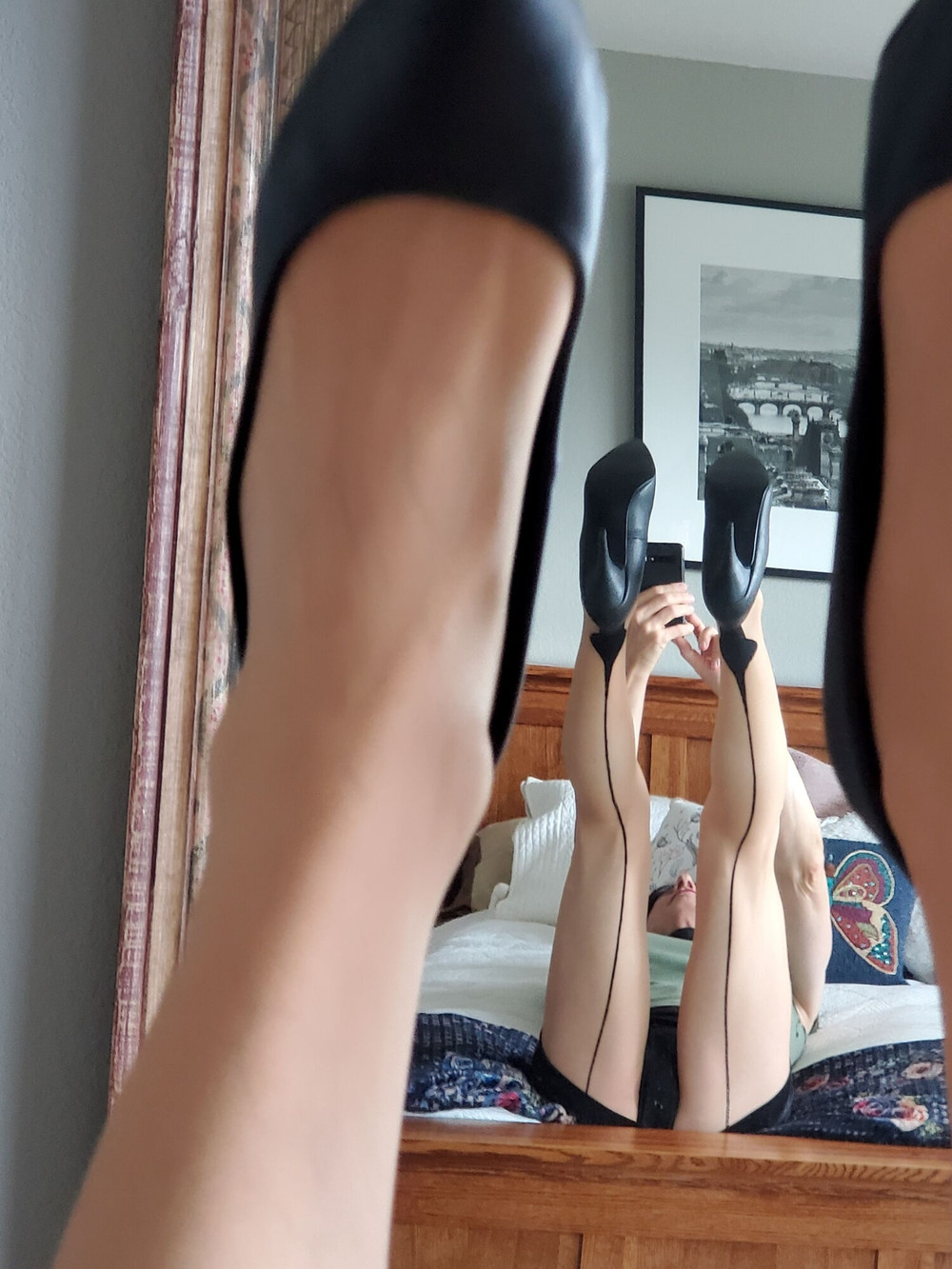 Black mini skirt #38