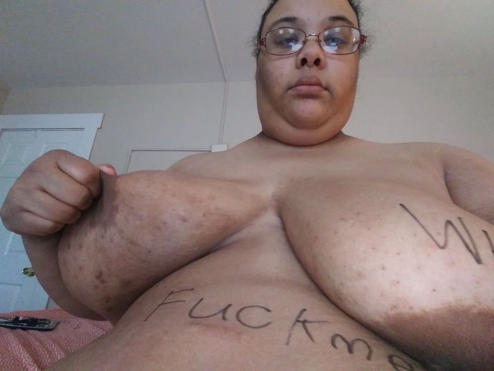 Dumb SSBBW Slut Jessica Jones&#039; Bodywriting  #21