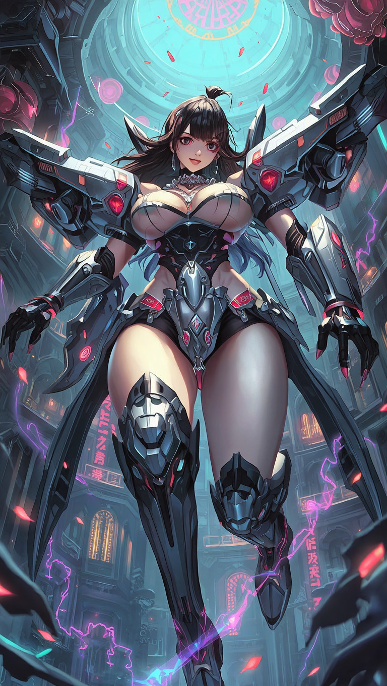 Cyberpunk mecha girls (Ai models) #10