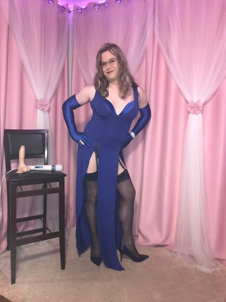  Joanie - Blue Maxi Vest Dress and Lady Marlene Part 3 #36