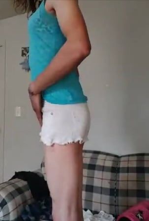 Mostly ass shots trying on clothes