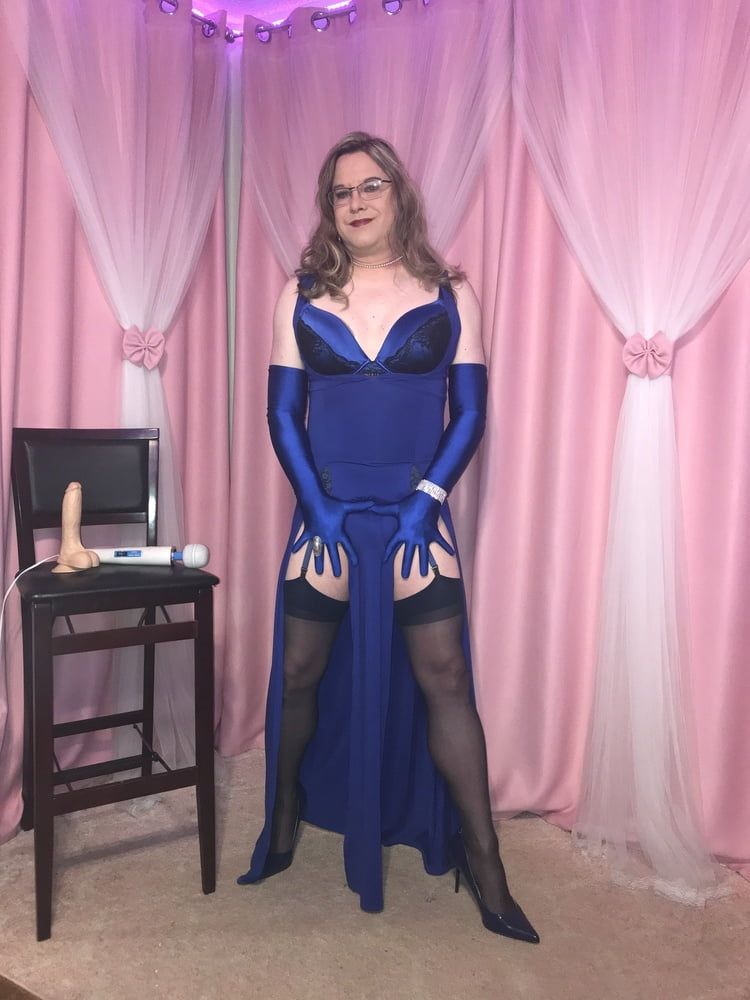  Joanie - Blue Maxi Vest Dress and Lady Marlene Part 3 #16