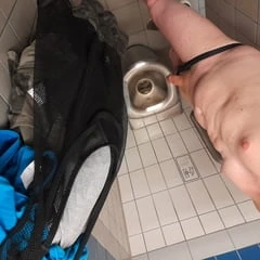 Street hooker on public rest area toilet Breitbein88