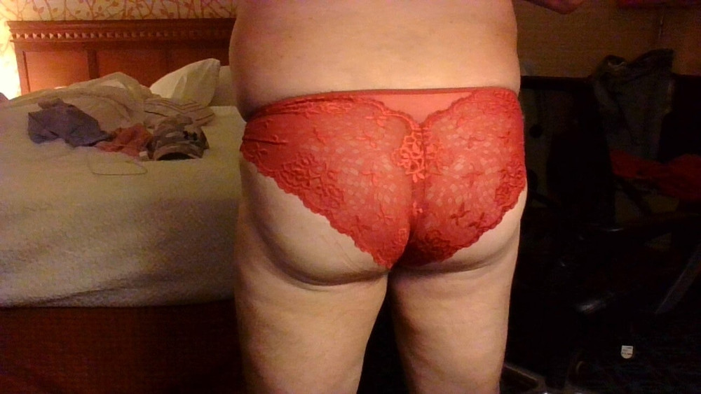 Me with borrowed panties #11