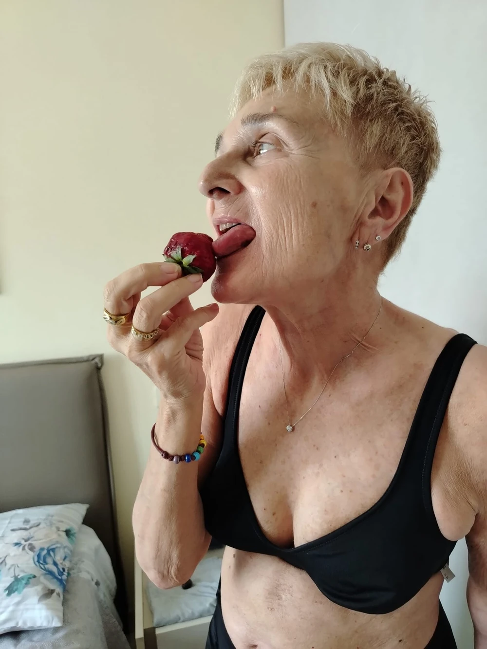 Lory and his  strawberry #6
