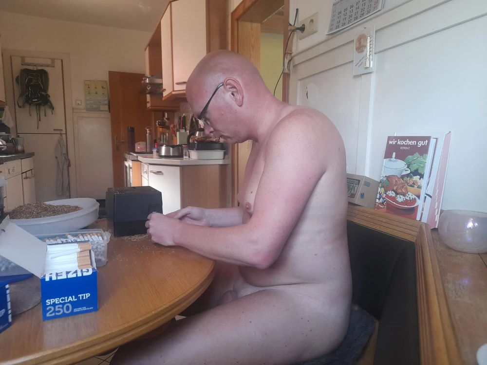 Master forces me to roll cigarettes naked. #5