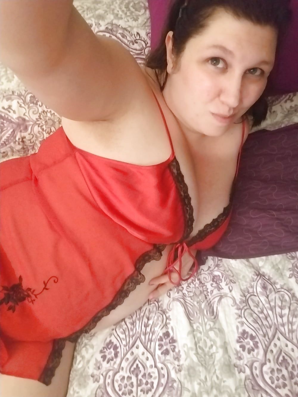 Red lingerie, big boobs and a butt plug....  #9
