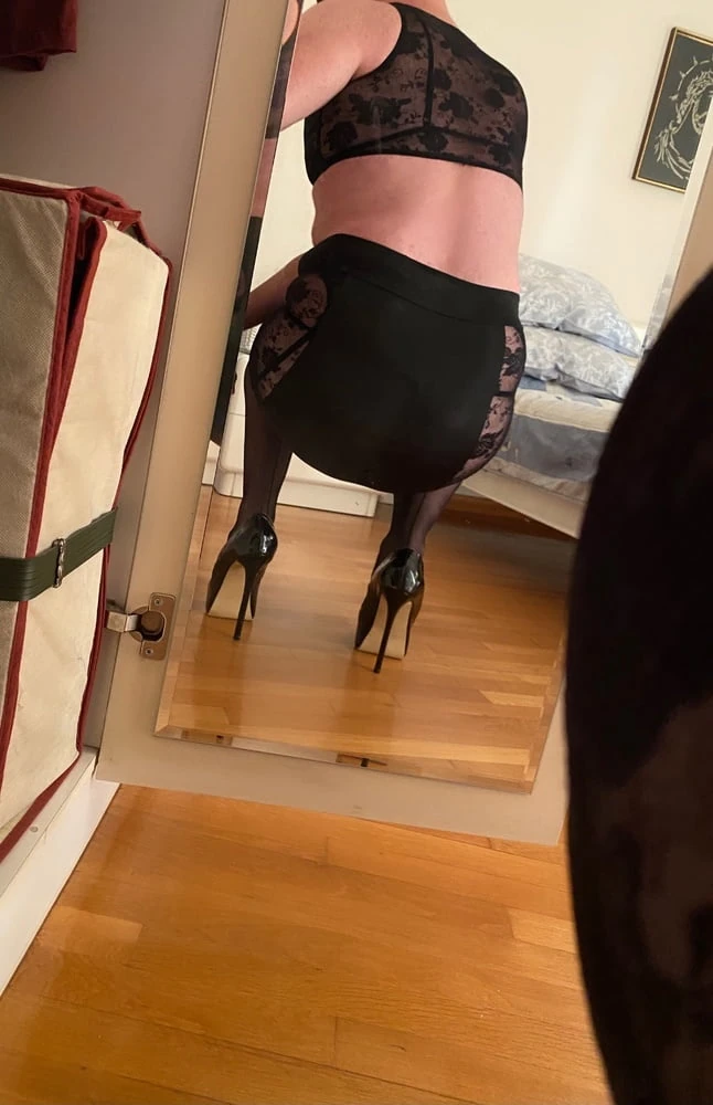 My black lingeries and outfits... #8