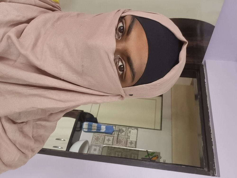 Muslim Cum on my Niqab #4