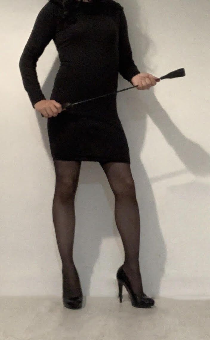 BLACK DRESS AND STOCKINGS #5