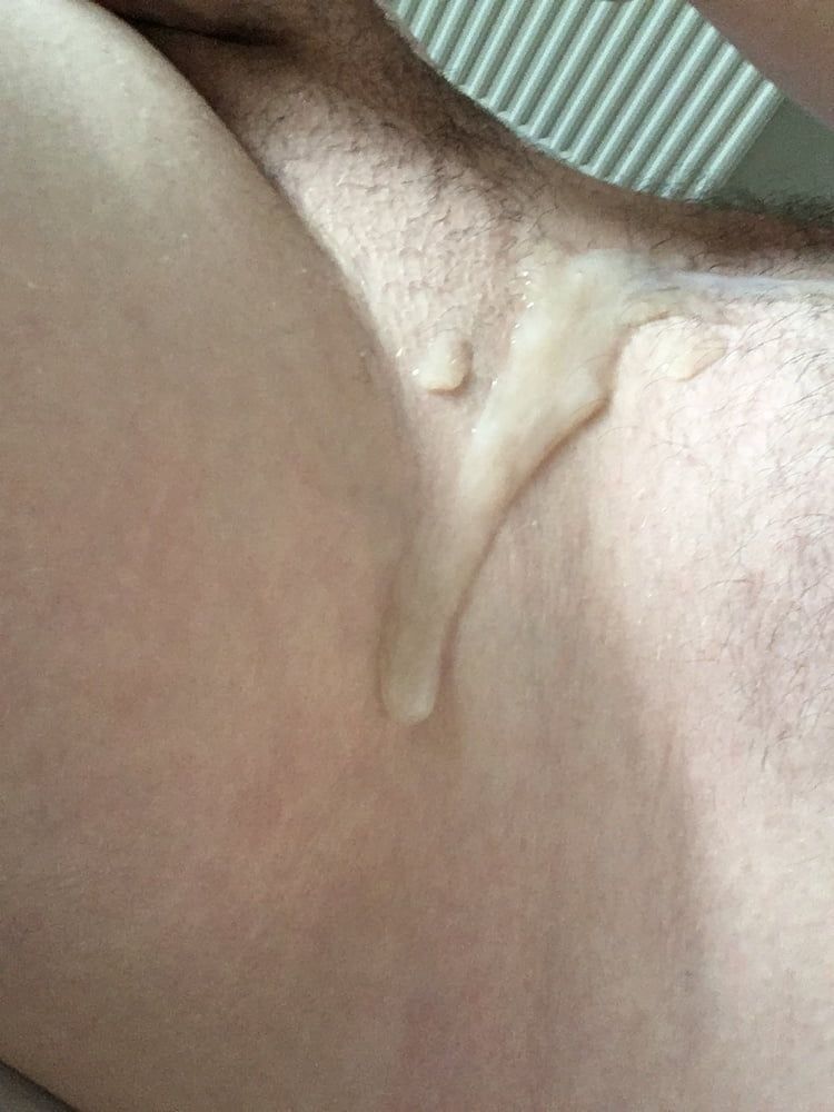 Me wanking, my British uncut straight cock and cum