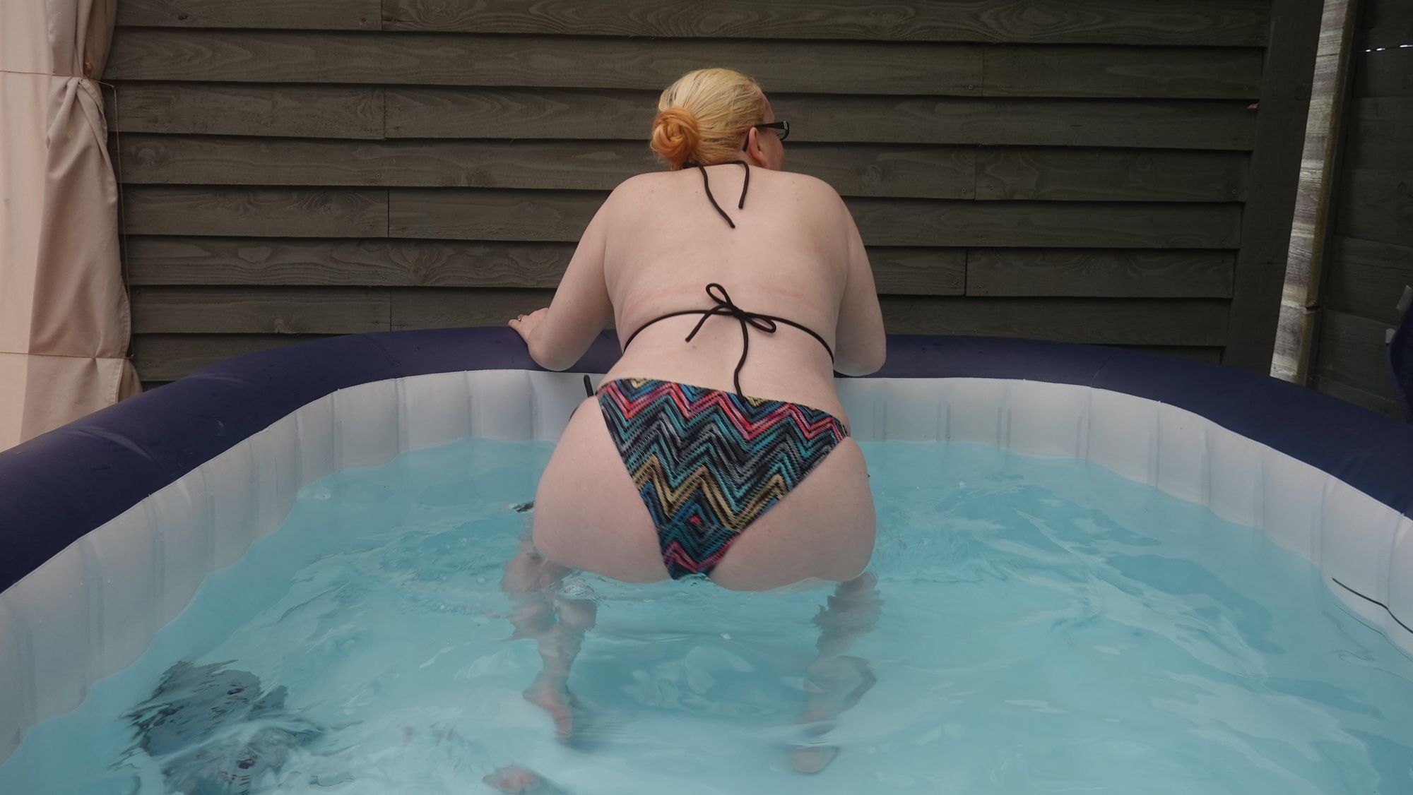 sexy string bikini in the hot tub #5