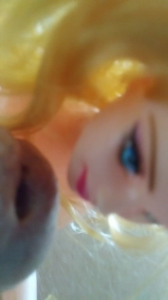 Barbie doll gets cum bath #9