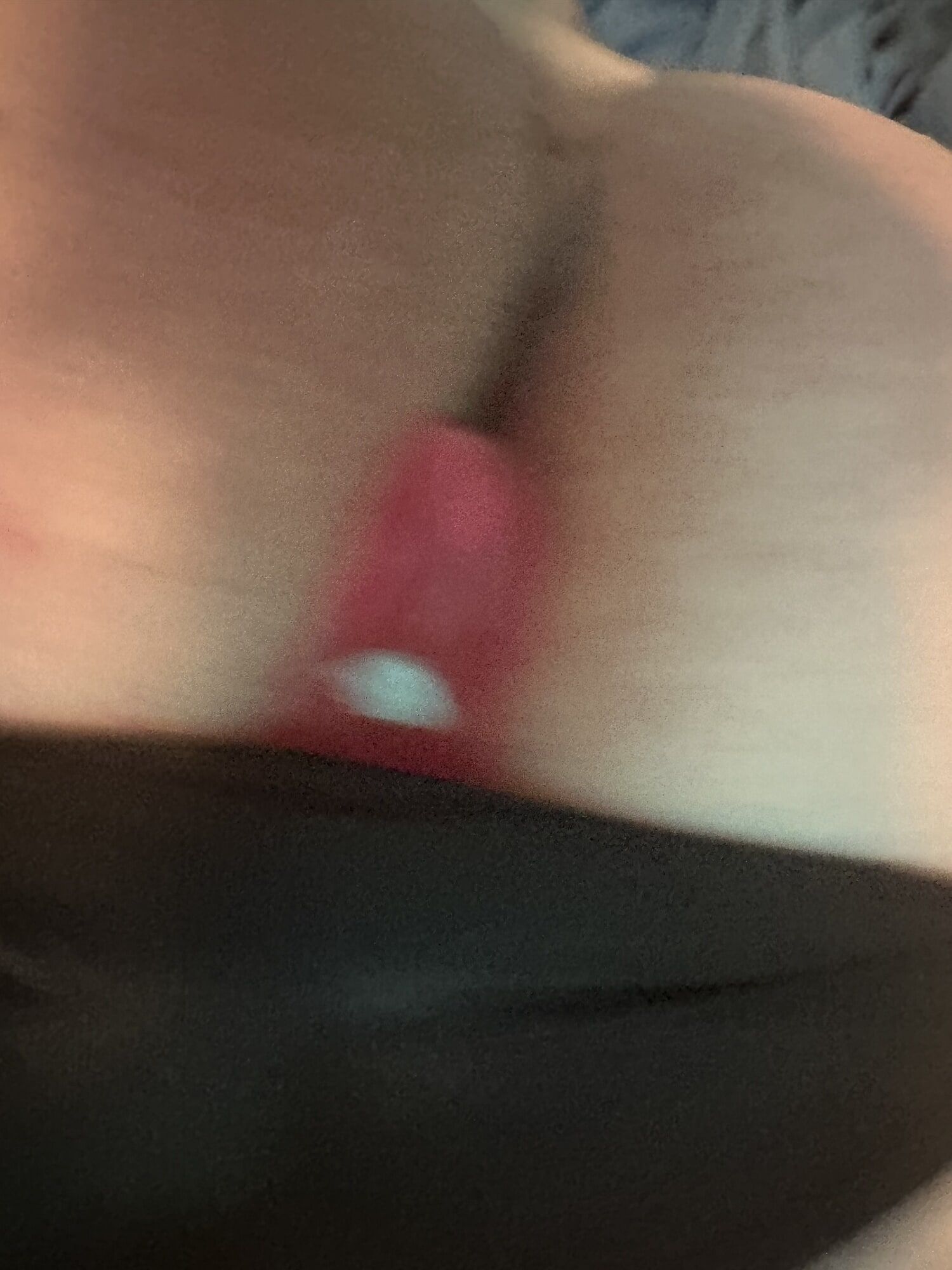 BBW sissy black panties plugged #10