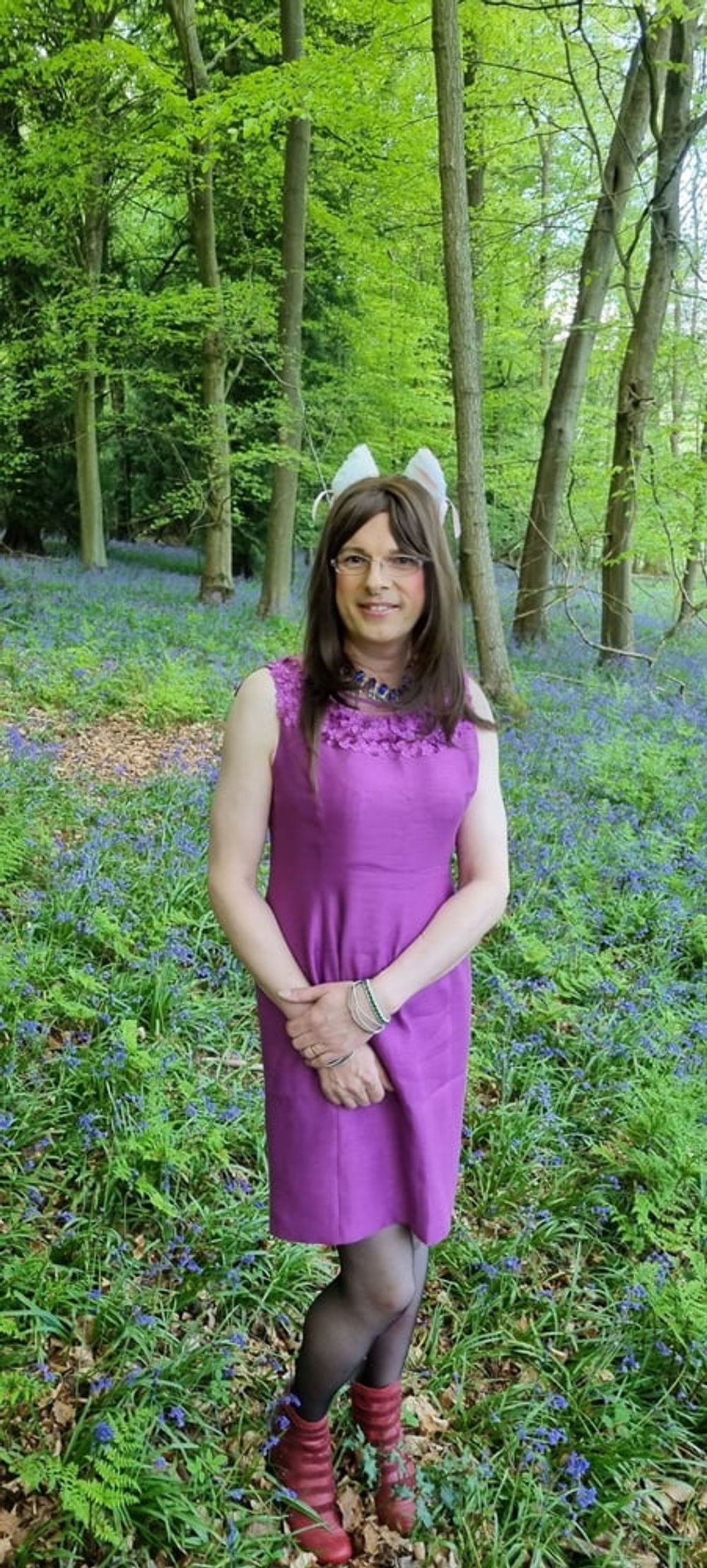 Playing in the bluebells #3