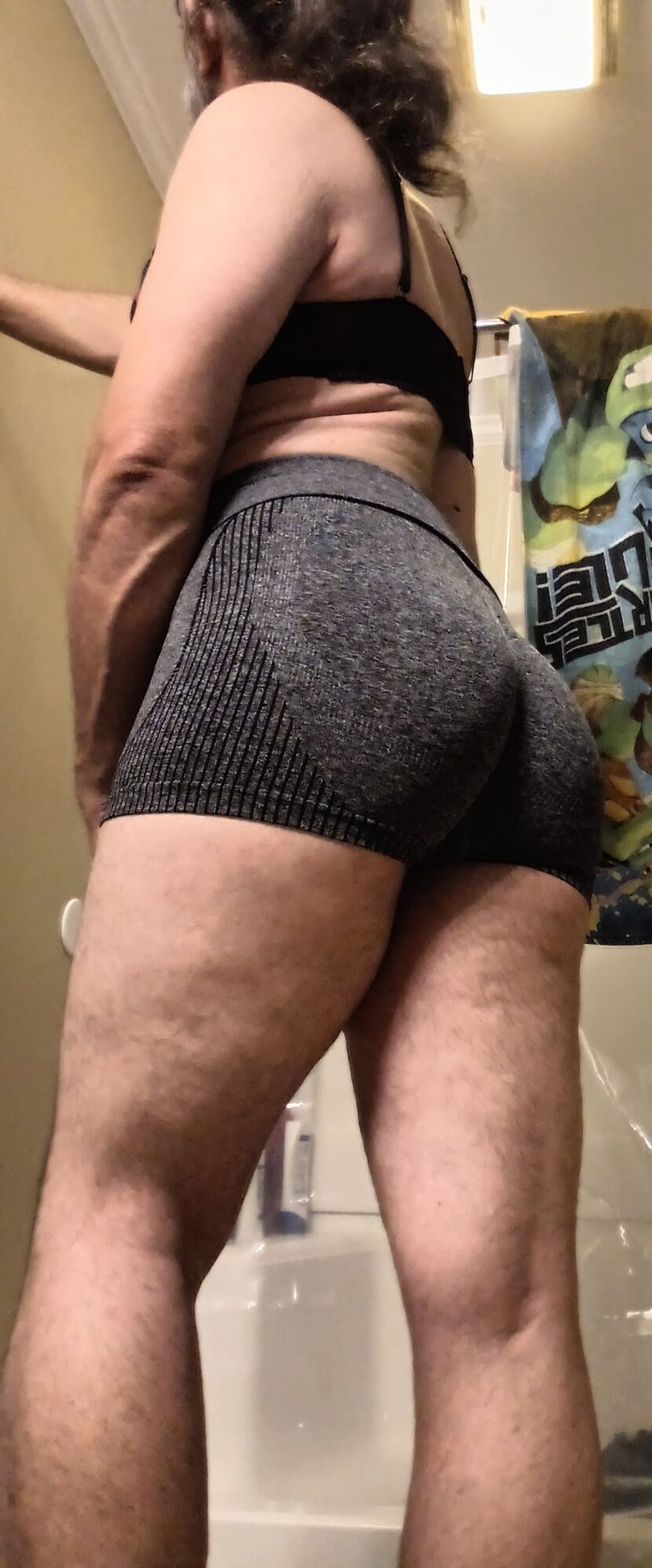 Ass looks so good in my little sexy shorts.... What do you t #18