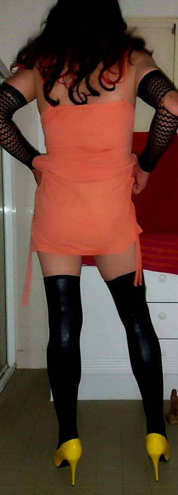 Orange dress  #30