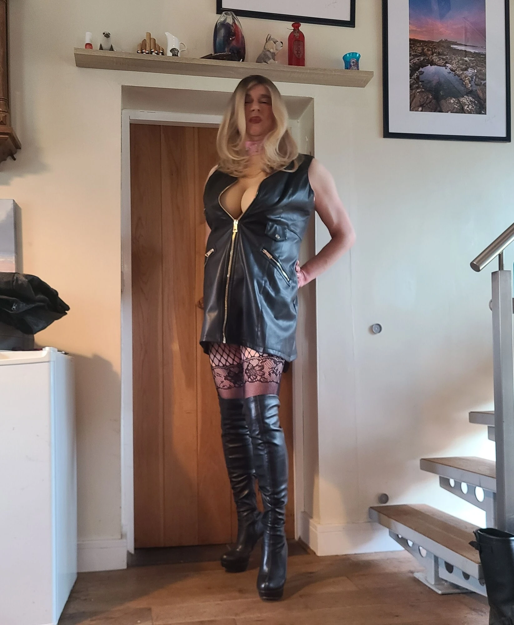 Sissy slut in leather #28