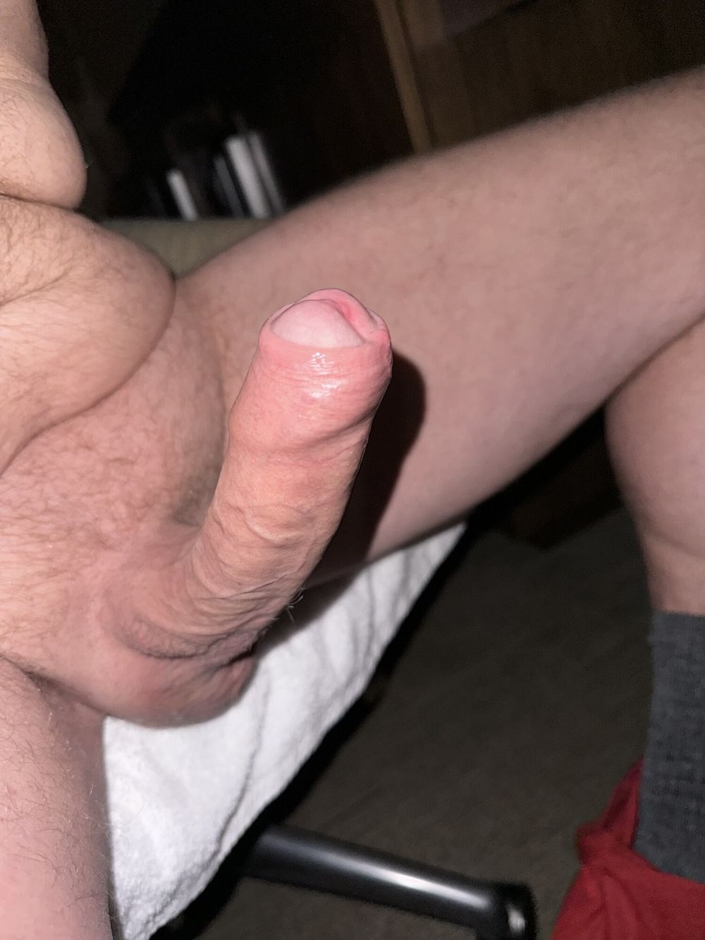 Stiff Curved Uncut Cock #17