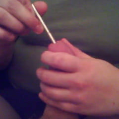 Sounding and Handjob Cock Play From Milf Girlfriend