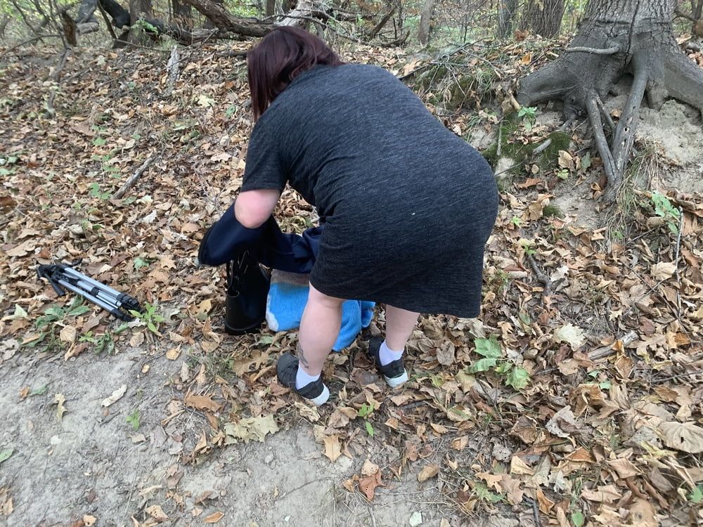 Sexy BBW Pussy in the Woods #16