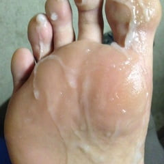 My Foot with Cum