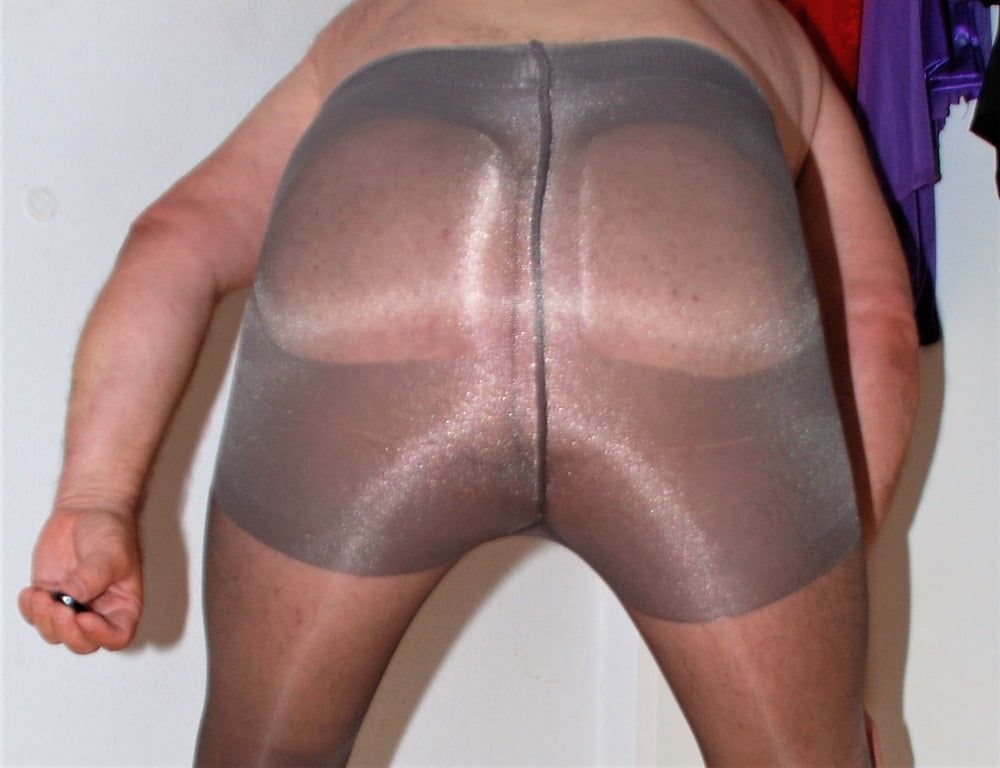 Sexy grey shape wear Pantyhose #8