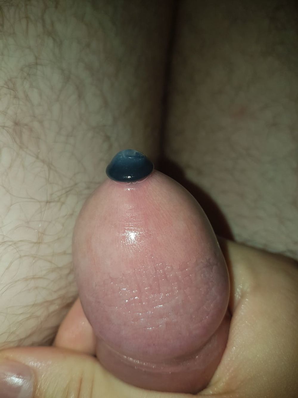 Deep sounding, urethral sounding inside condom covered cock #11