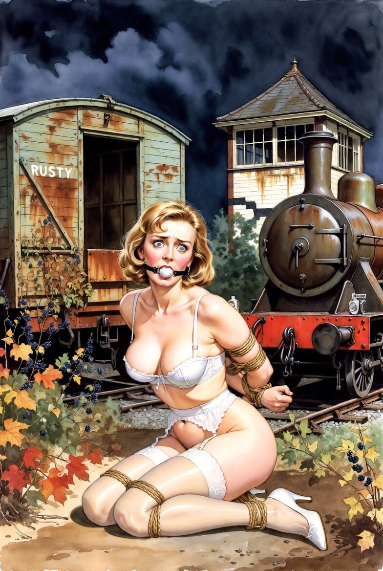 Pixwhores Experimental Enhanced: Stockings in the Railyard 1 #48