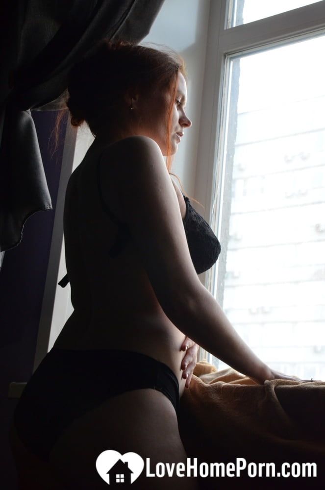 Posing by the window in a hot outfit #57