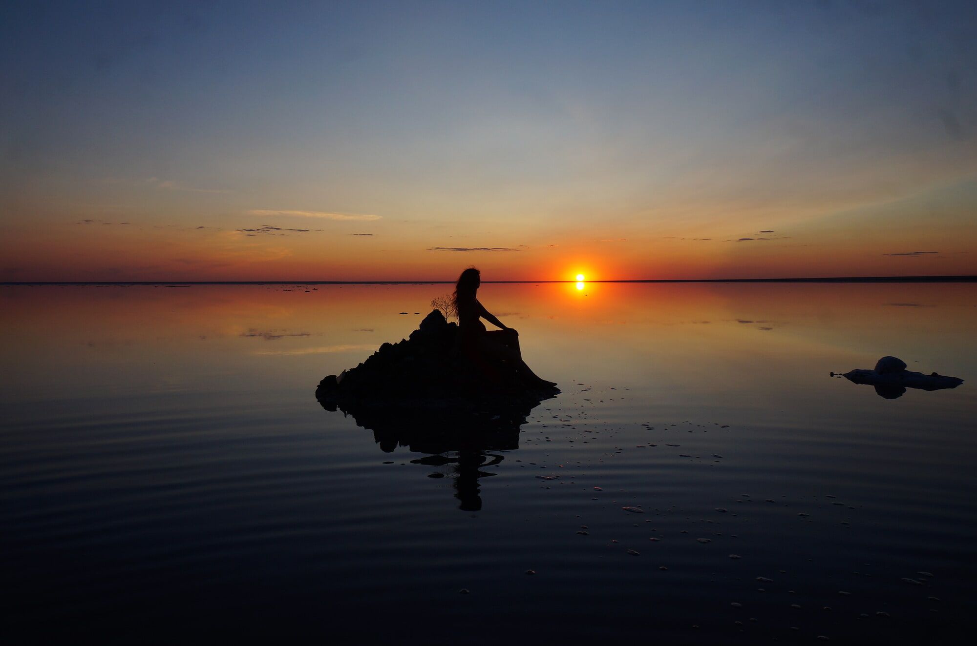 On the salt of the surface during sunset #3