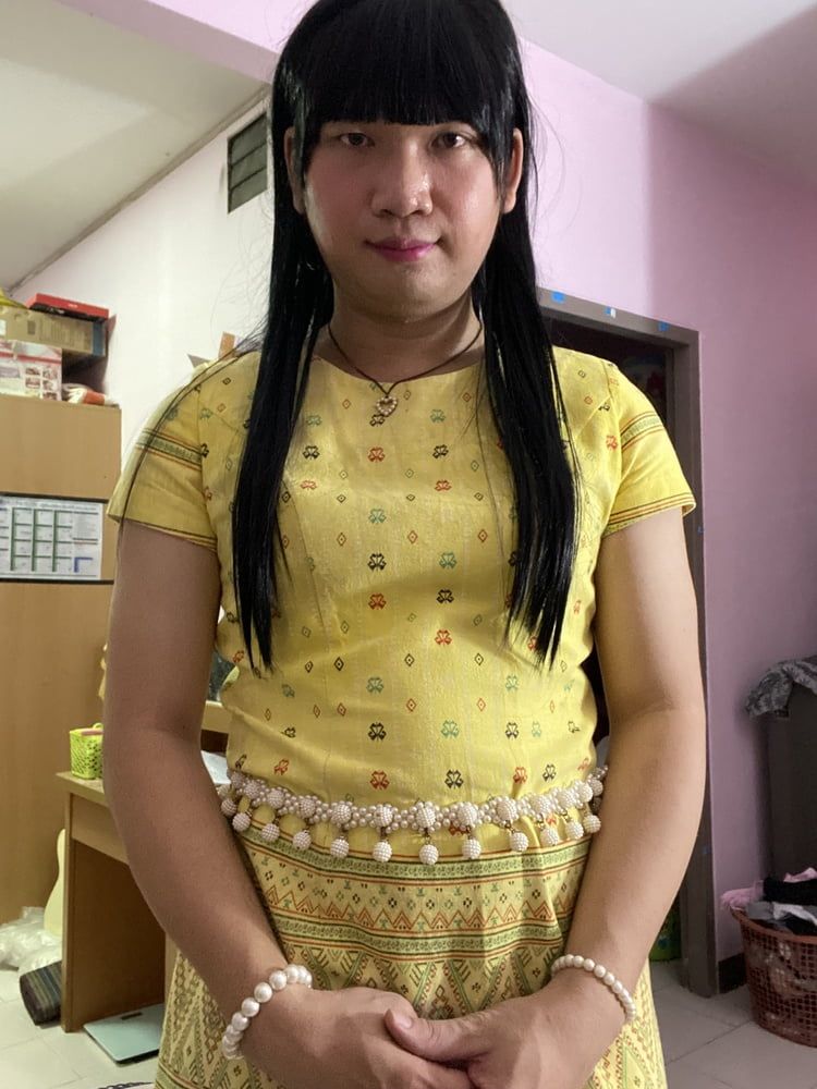 Thai dress yellow #14