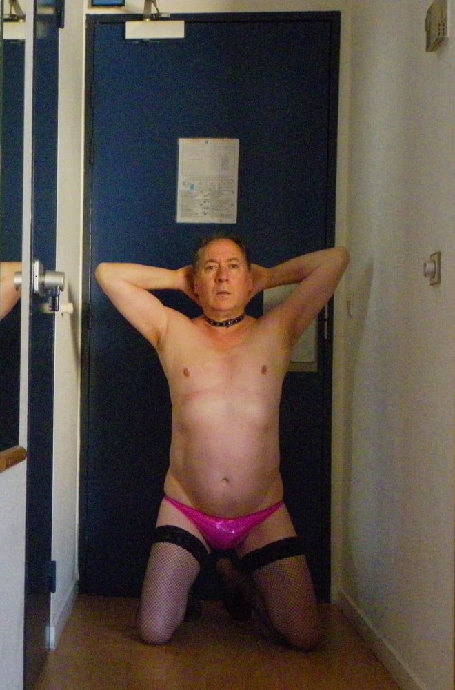 Fag in pink panties #16