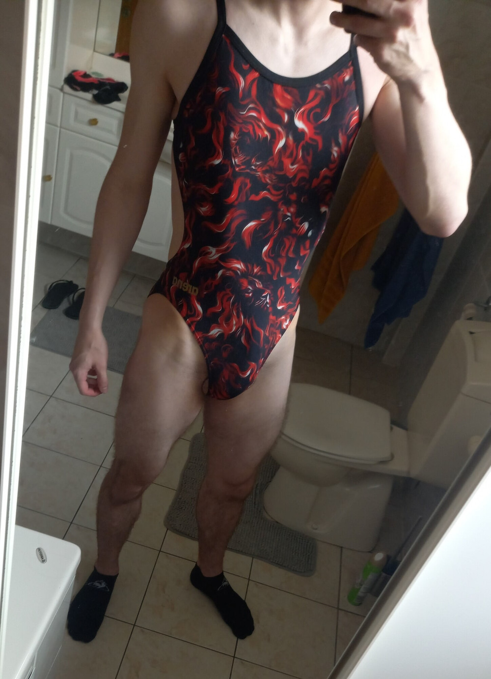 Teen Twink With Huge Cock Tries On Swimsuits, Stockings, ... #13