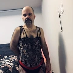 Some pics in a fishnet bodysuit 