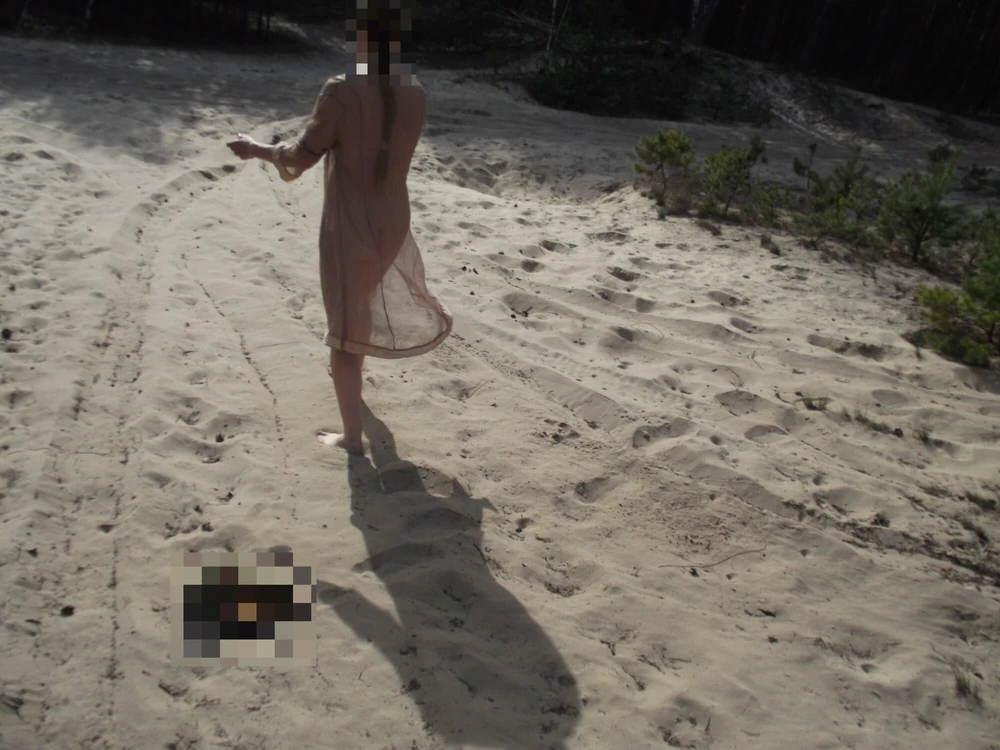 Teasing Her Sands in Sheer #4
