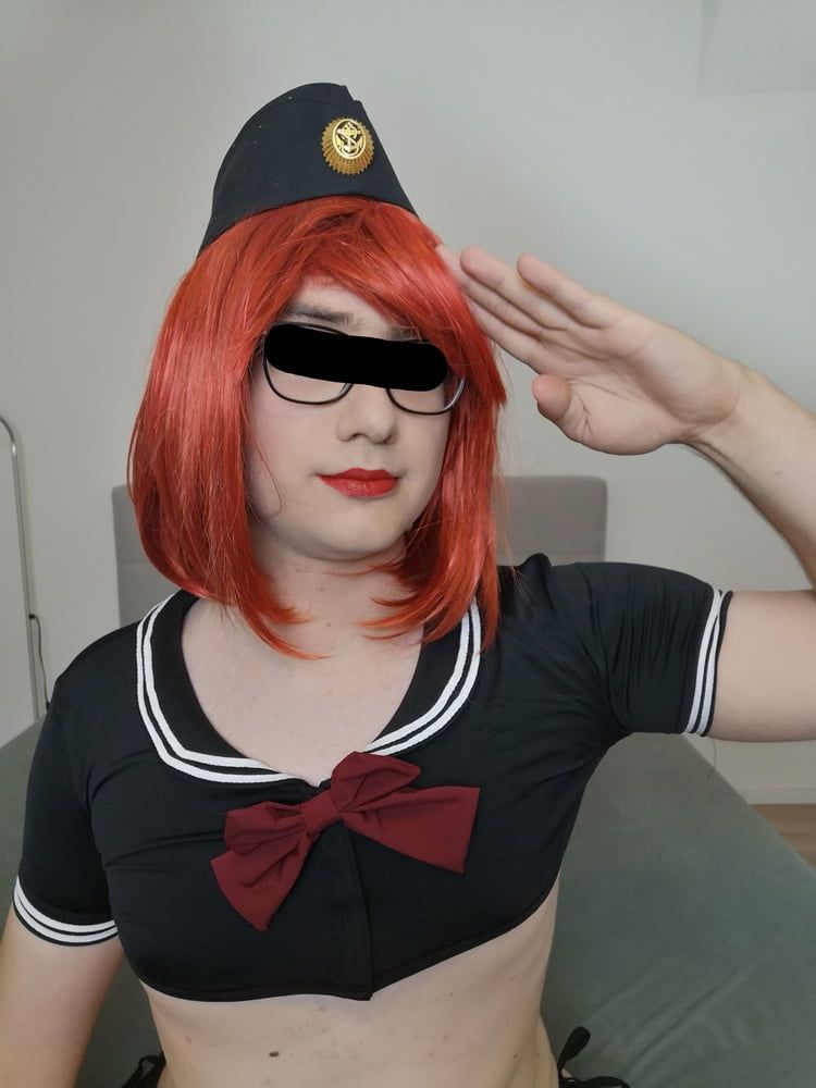 Red haired navy officer sissy #34
