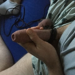 Cock And Ball Bondage With Leather Cords