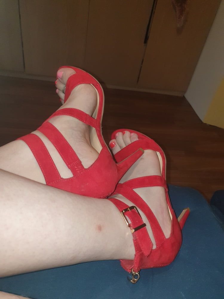 My feet nailed in red Heels #2