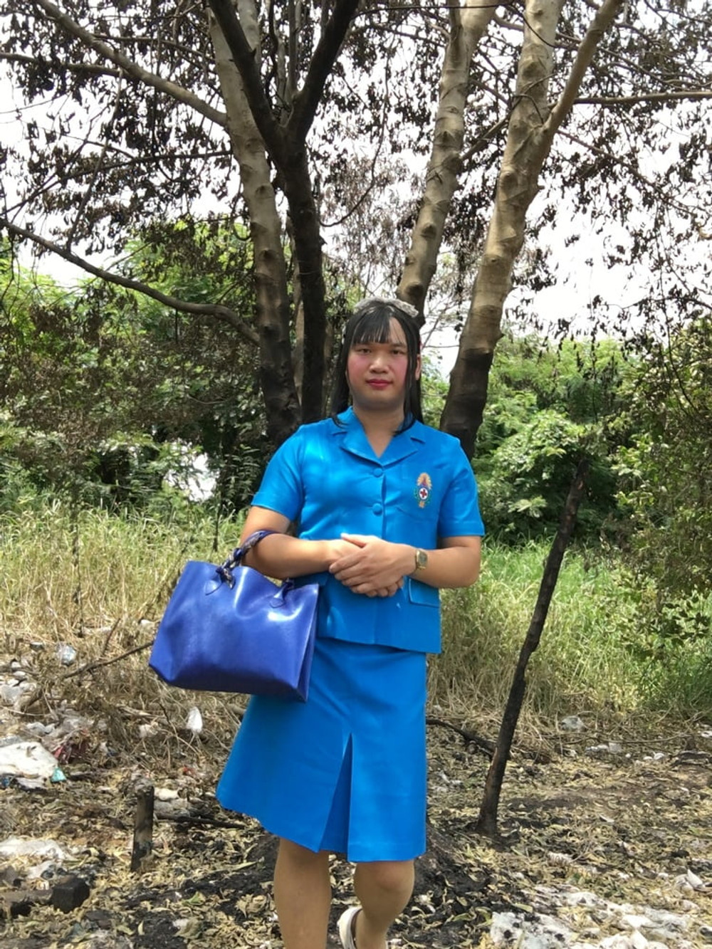 Thai ladyboy teacher Girl scout 