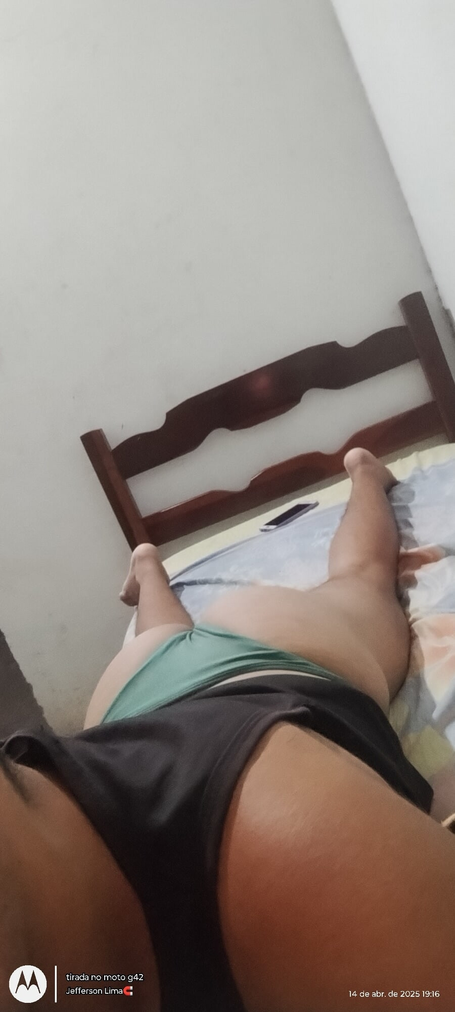 Me lying down with my big butt 