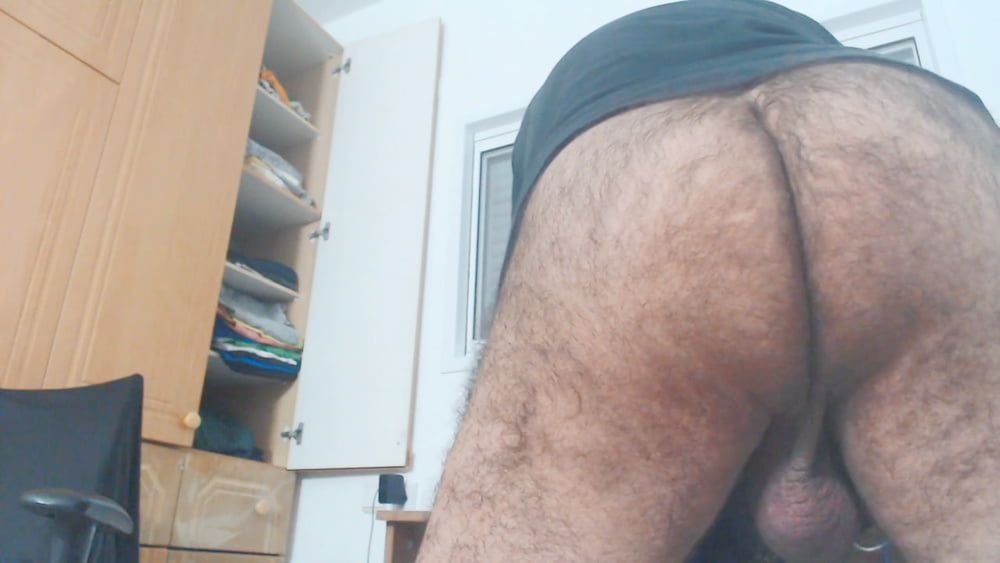 Presenting my furry ass, balls and soft cock for you #21