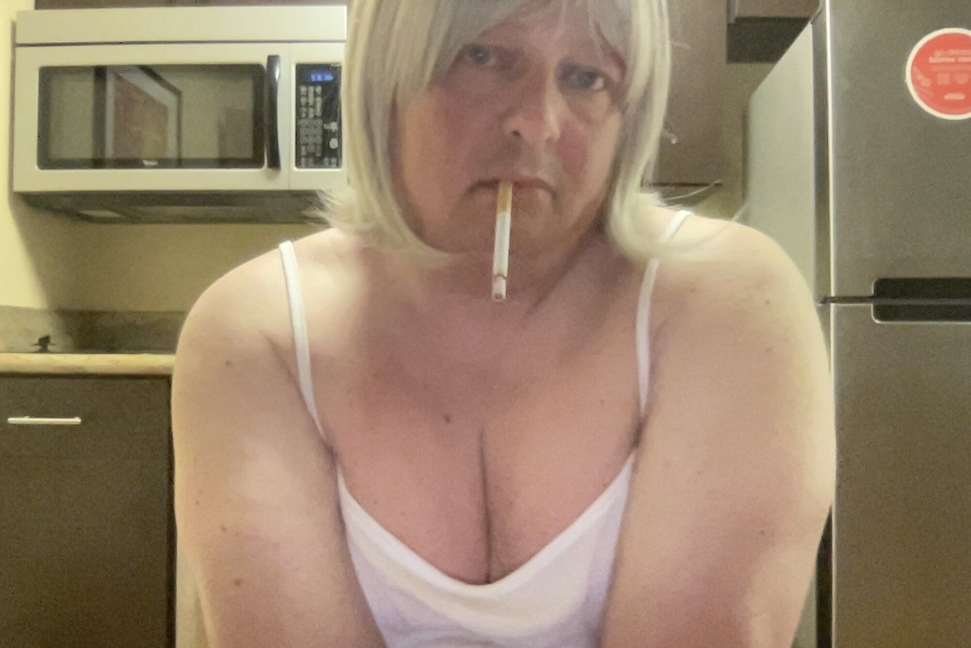 Short wig and cigarettes #2